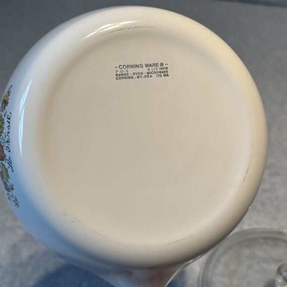Corning Ware Spice Of Life La Persil P-83-B 6.5” Sauce Pan with Pyrex P-83-C Lid - Picture 2 of 8